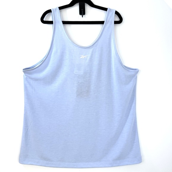 Reebok ID Train Supremium Tank Top Womens L Light Blue Racerback Stretch NWT - Picture 1 of 10